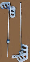 UMF 251  251 PAIR Bierhoff Molded Knee Crutches sturrup Exam Table